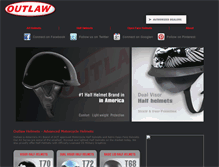 Tablet Screenshot of outlawhelmets.com